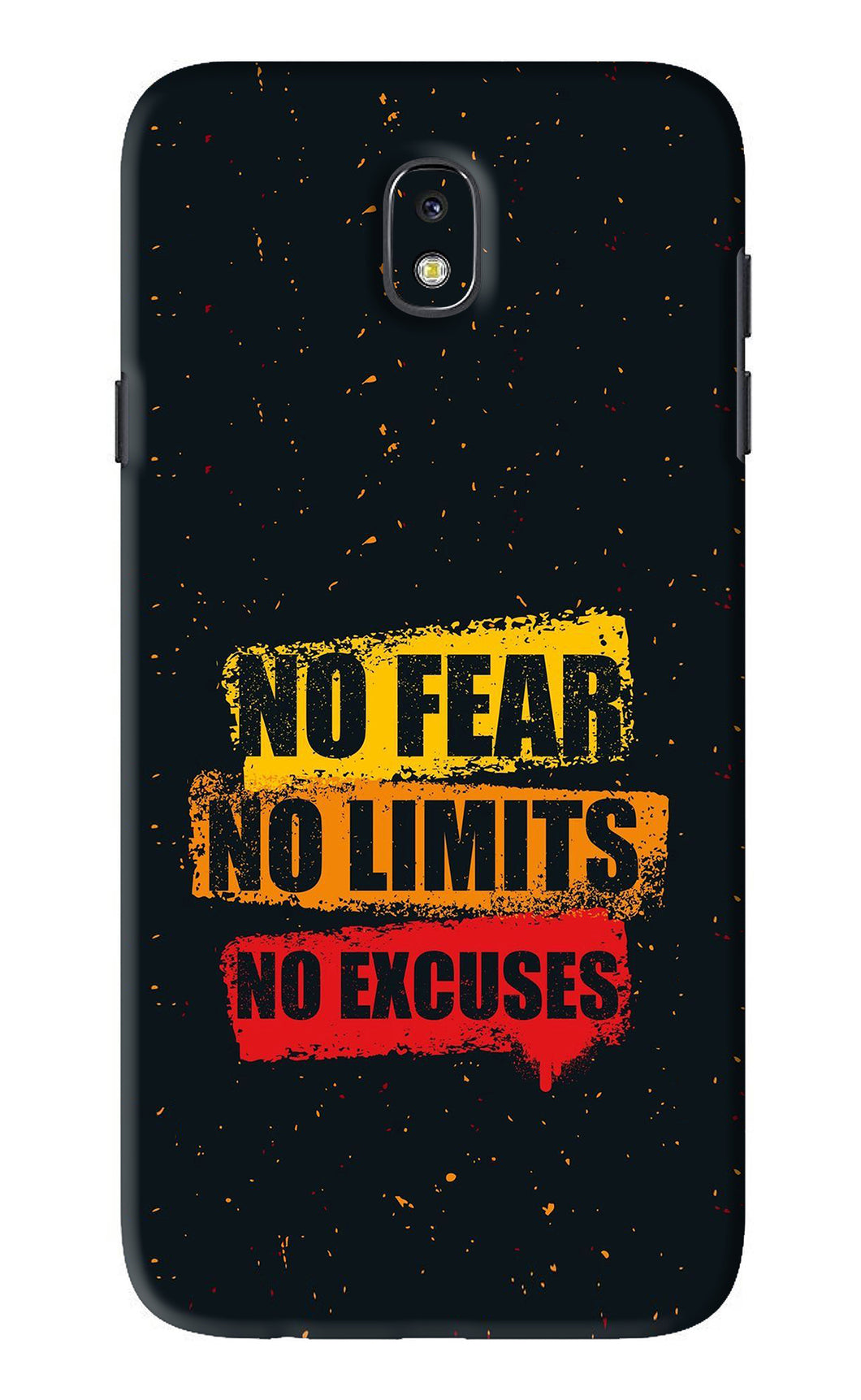 No Fear No Limits No Excuses Samsung Galaxy J7 Pro Back Skin Wrap
