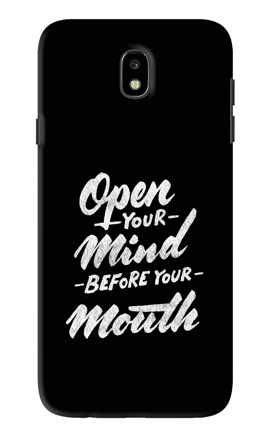 Open Your Mind Before Your Mouth Samsung Galaxy J7 Pro Back Skin Wrap