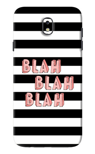 Blah Blah Blah Samsung Galaxy J7 Pro Back Skin Wrap