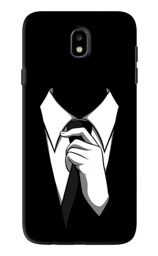 Black Tie Samsung Galaxy J7 Pro Back Skin Wrap