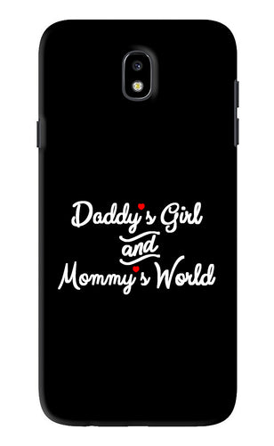 Daddy's Girl and Mommy's World Samsung Galaxy J7 Pro Back Skin Wrap