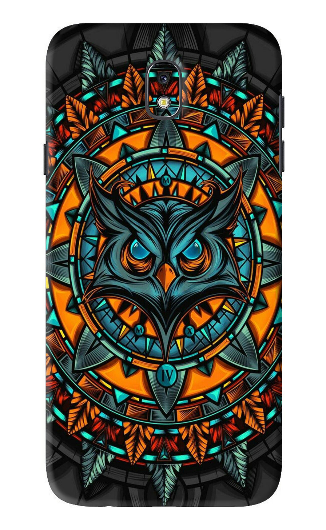 Angry Owl Art Samsung Galaxy J7 Pro Back Skin Wrap