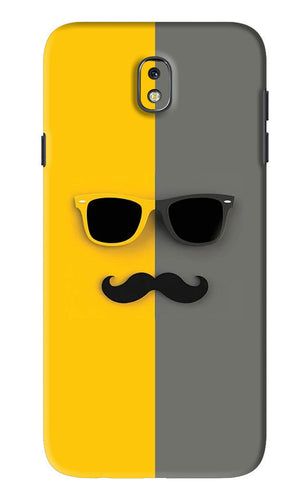 Sunglasses with Mustache Samsung Galaxy J7 Pro Back Skin Wrap