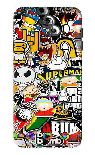 Sticker Bomb Samsung Galaxy J7 Pro Back Skin Wrap