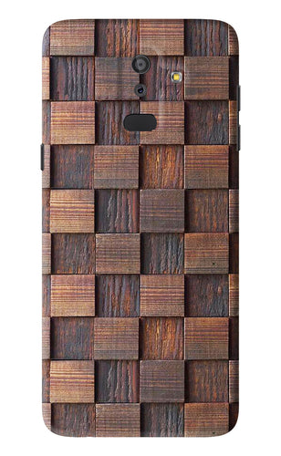 Wooden Cube Design Samsung Galaxy J8 2018 Back Skin Wrap