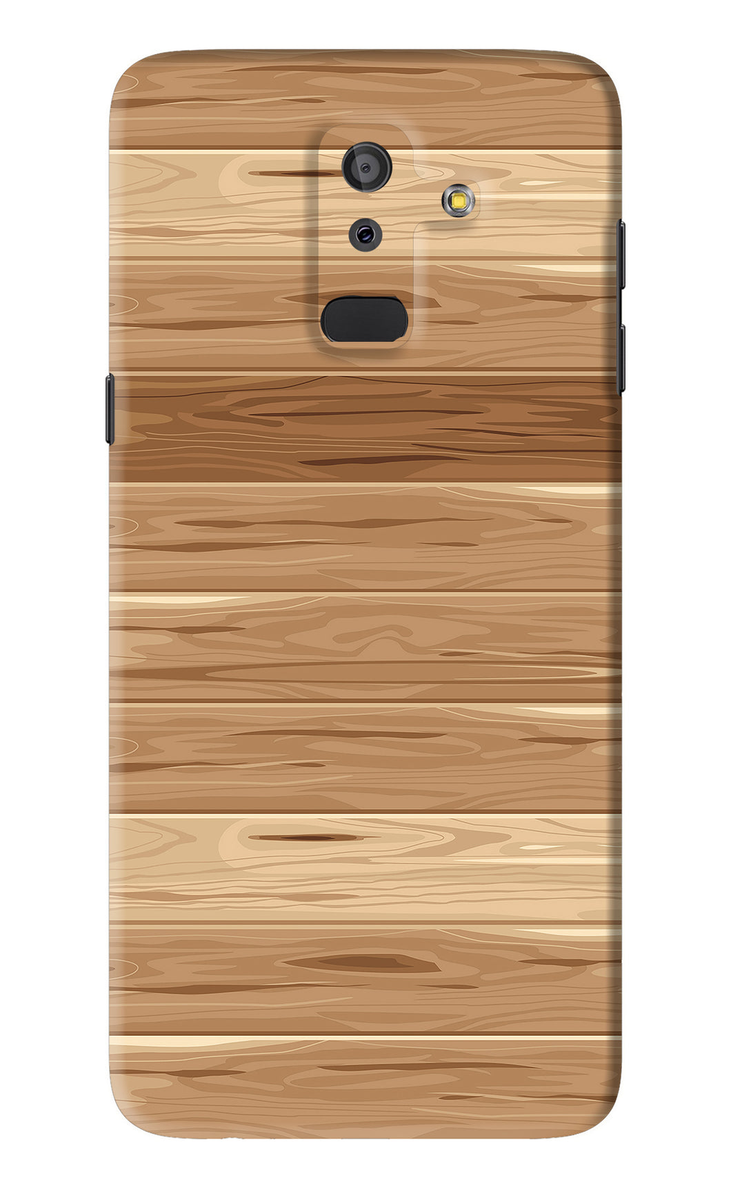 Wooden Vector Samsung Galaxy J8 2018 Back Skin Wrap