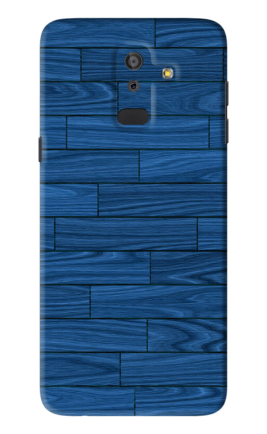 Blue Wooden Texture Samsung Galaxy J8 2018 Back Skin Wrap