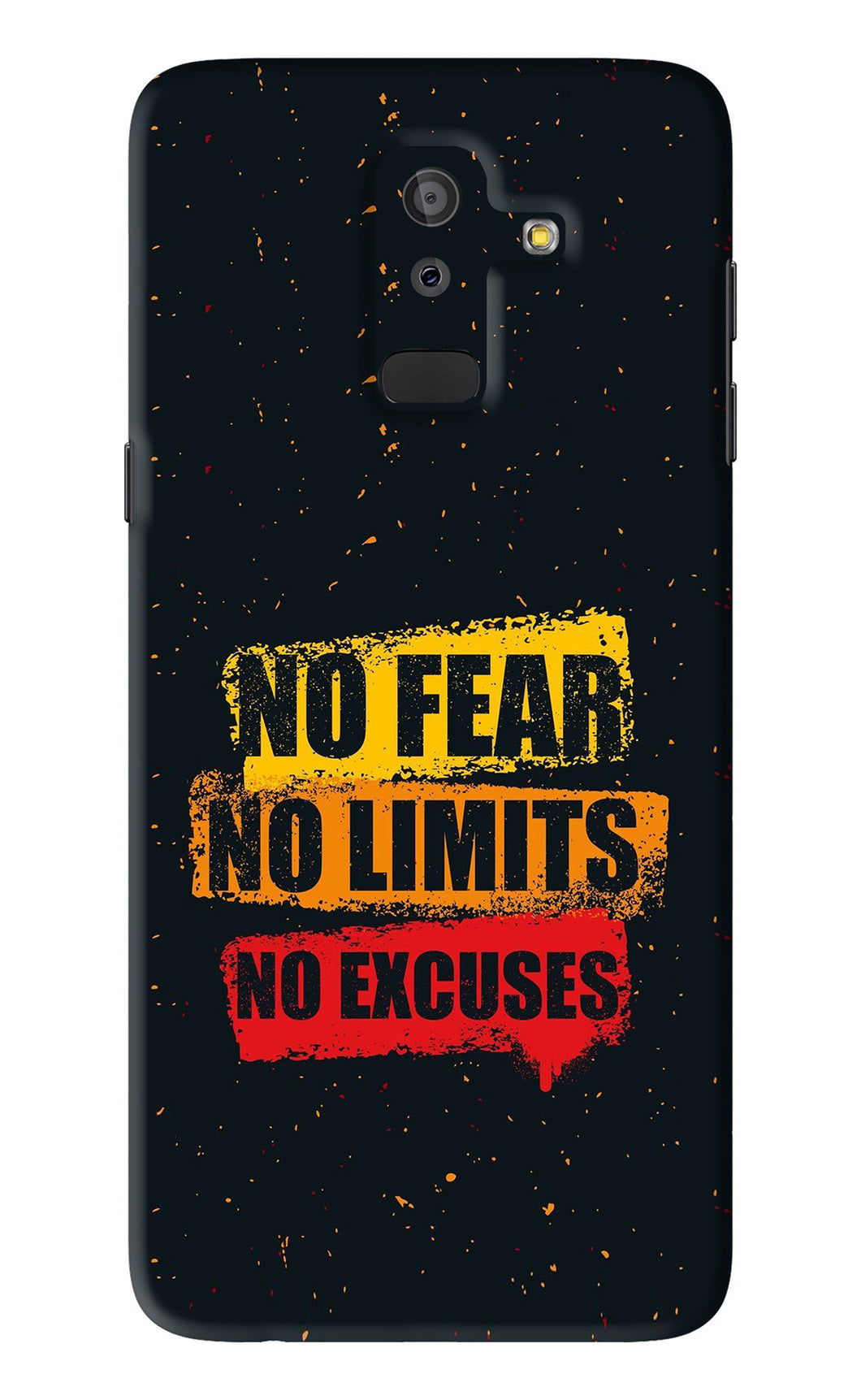 No Fear No Limits No Excuses Samsung Galaxy J8 2018 Back Skin Wrap