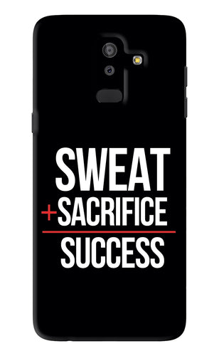 Sweat Sacrifice Success Samsung Galaxy J8 2018 Back Skin Wrap