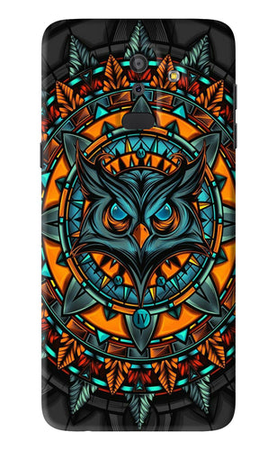 Angry Owl Art Samsung Galaxy J8 2018 Back Skin Wrap