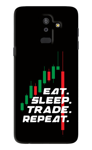 Eat Sleep Trade Repeat Samsung Galaxy J8 2018 Back Skin Wrap