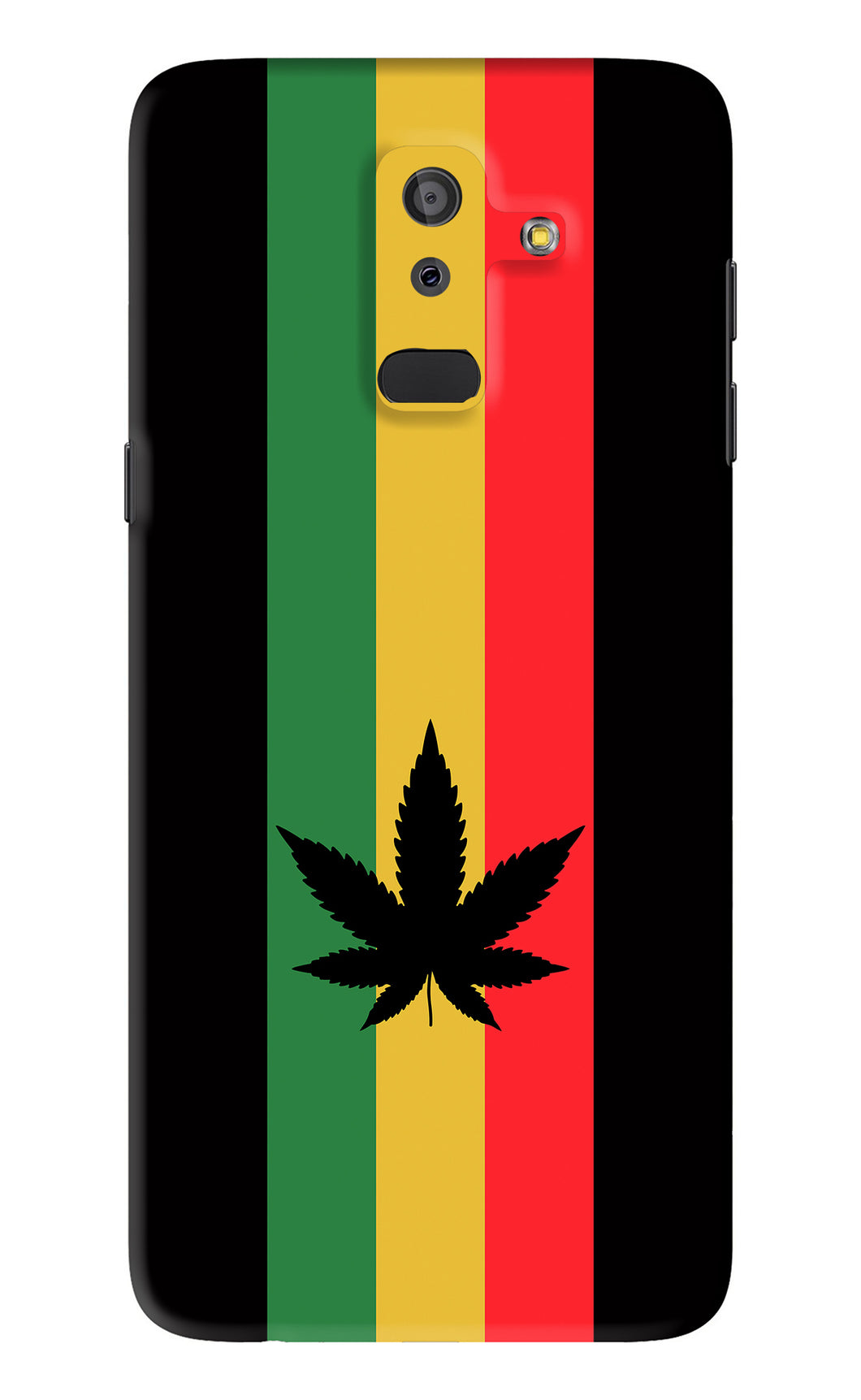 Weed Flag Samsung Galaxy J8 2018 Back Skin Wrap