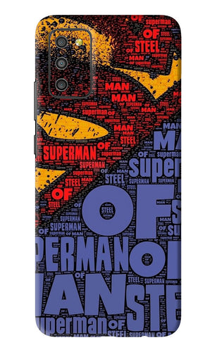 Superman Samsung Galaxy M02S Back Skin Wrap