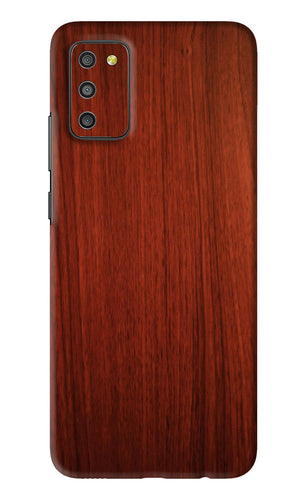 Wooden Plain Pattern Samsung Galaxy M02S Back Skin Wrap