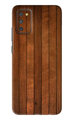 Wooden Artwork Bands Samsung Galaxy M02S Back Skin Wrap