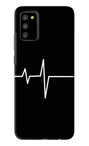 Heart Beats Samsung Galaxy M02S Back Skin Wrap