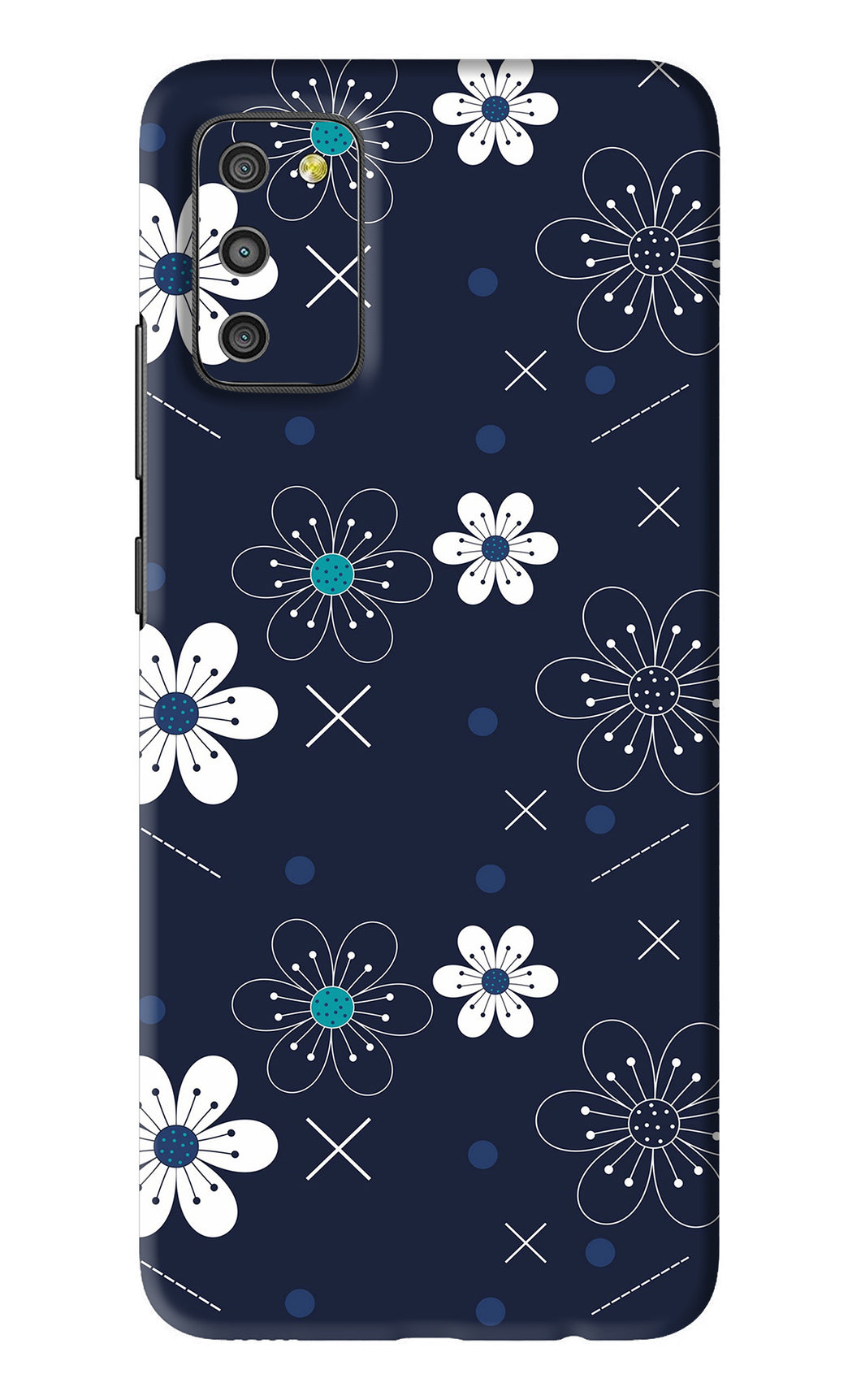 Flowers 4 Samsung Galaxy M02S Back Skin Wrap