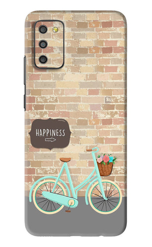 Happiness Artwork Samsung Galaxy M02S Back Skin Wrap