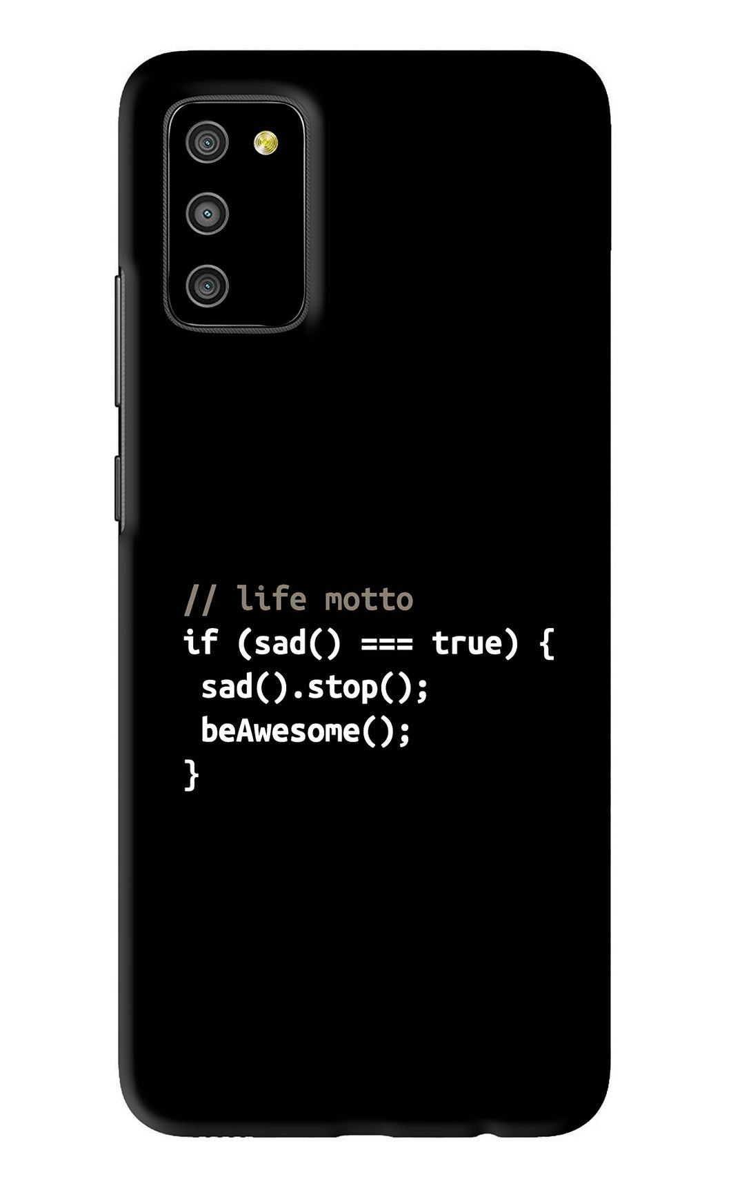 Life Motto Code Samsung Galaxy M02S Back Skin Wrap