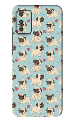 Pug Dog Samsung Galaxy M02S Back Skin Wrap