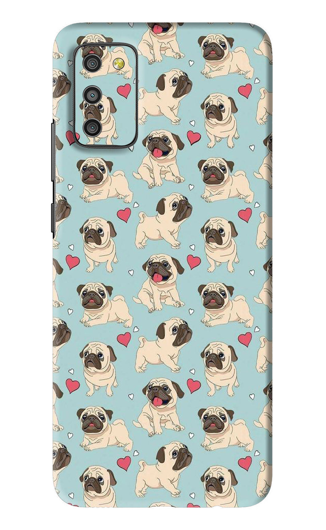 Pug Dog Samsung Galaxy M02S Back Skin Wrap