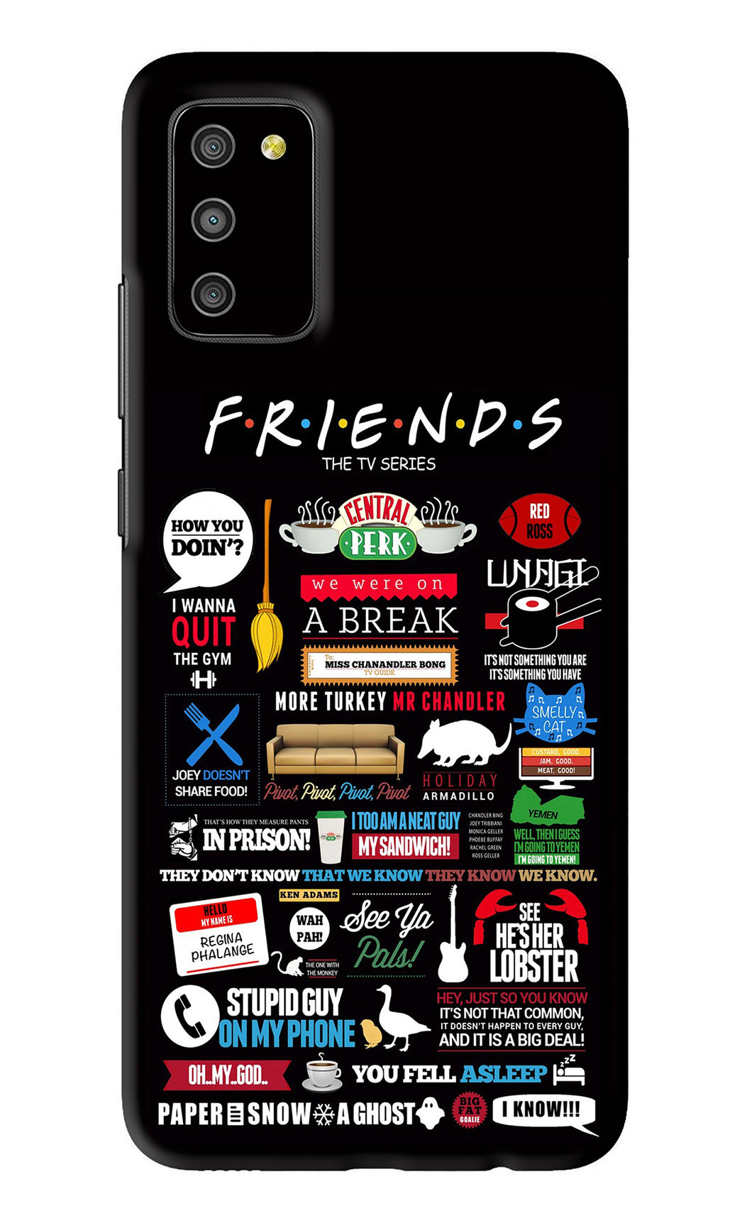 FRIENDS Samsung Galaxy M02S Back Skin Wrap