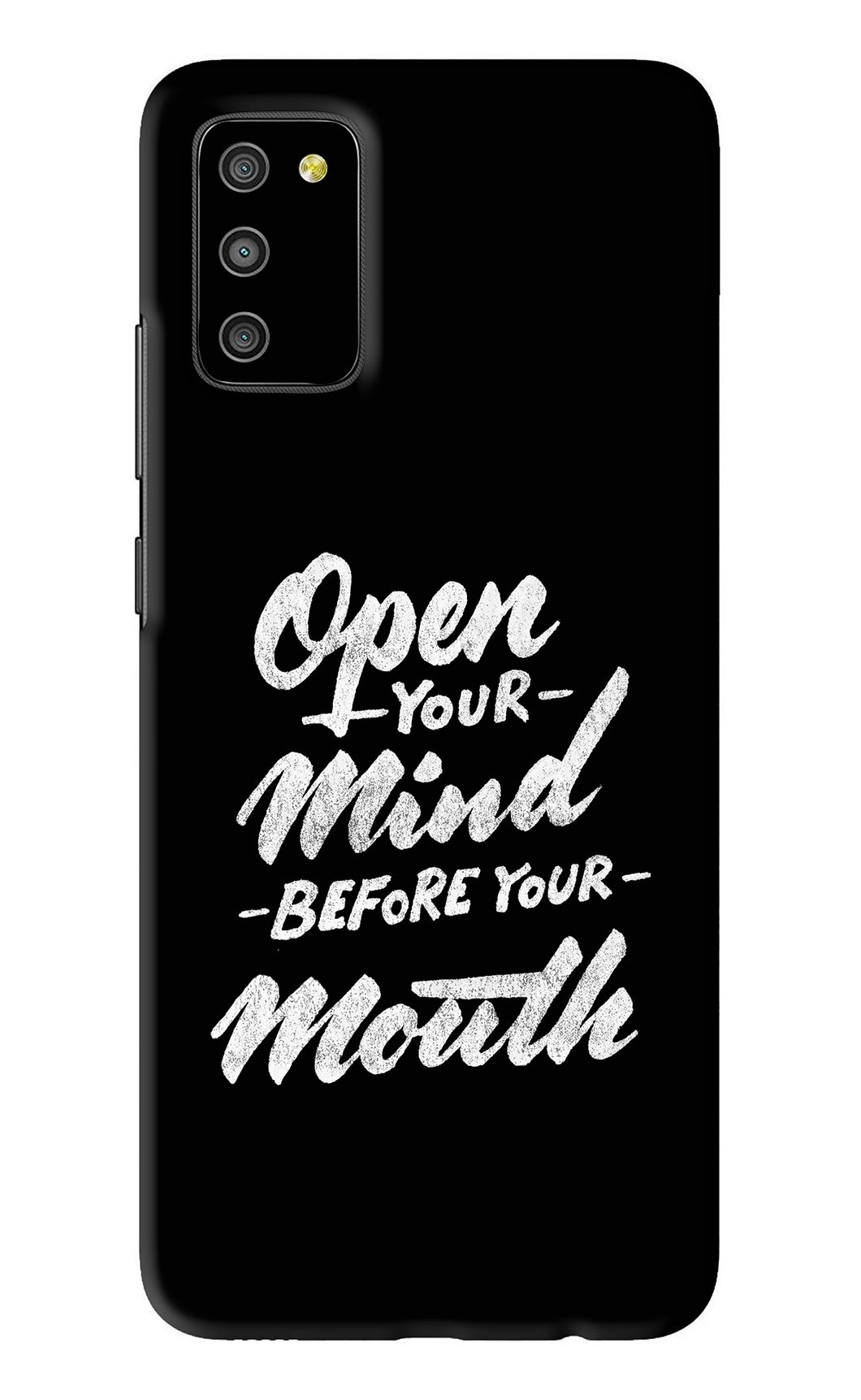 Open Your Mind Before Your Mouth Samsung Galaxy M02S Back Skin Wrap