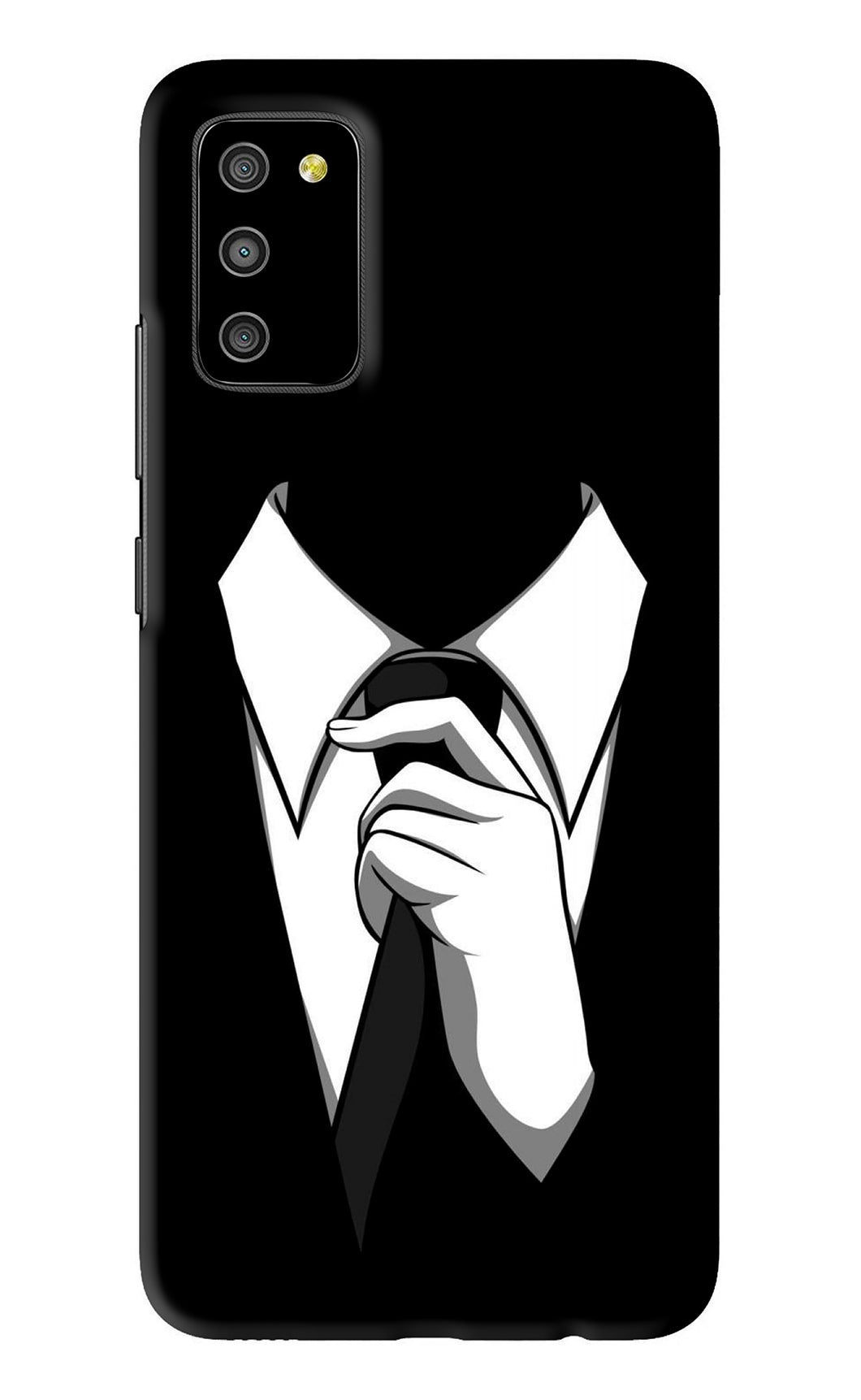 Black Tie Samsung Galaxy M02S Back Skin Wrap