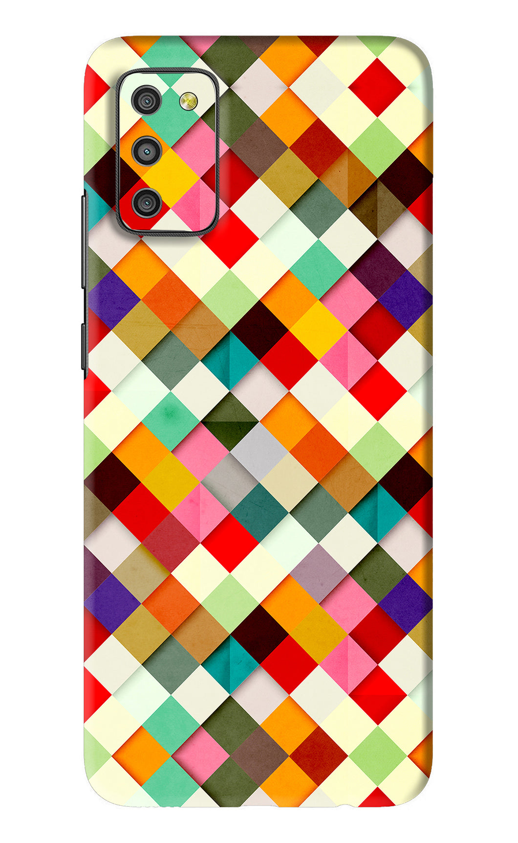 Geometric Abstract Colorful Samsung Galaxy M02S Back Skin Wrap