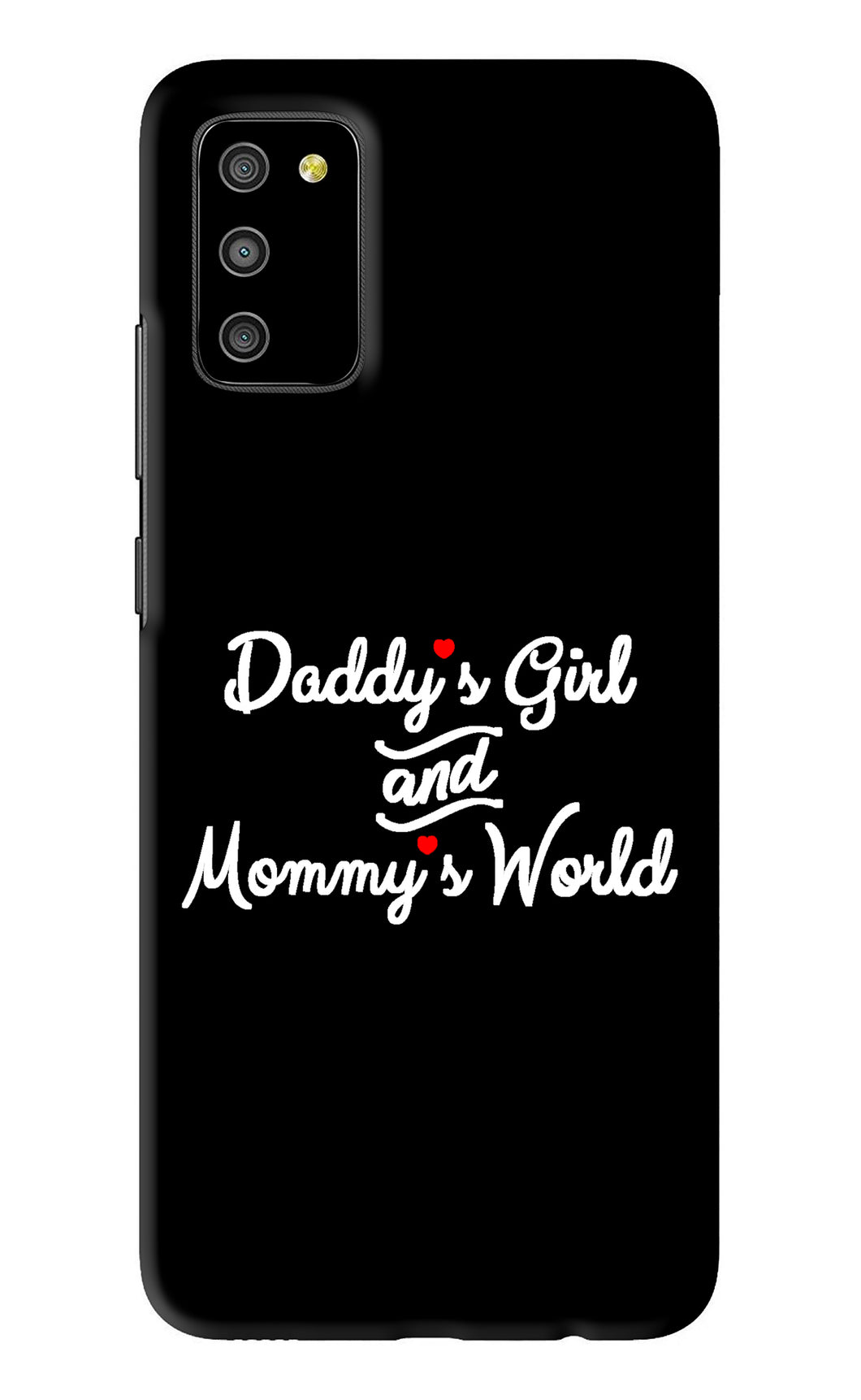 Daddy's Girl and Mommy's World Samsung Galaxy M02S Back Skin Wrap