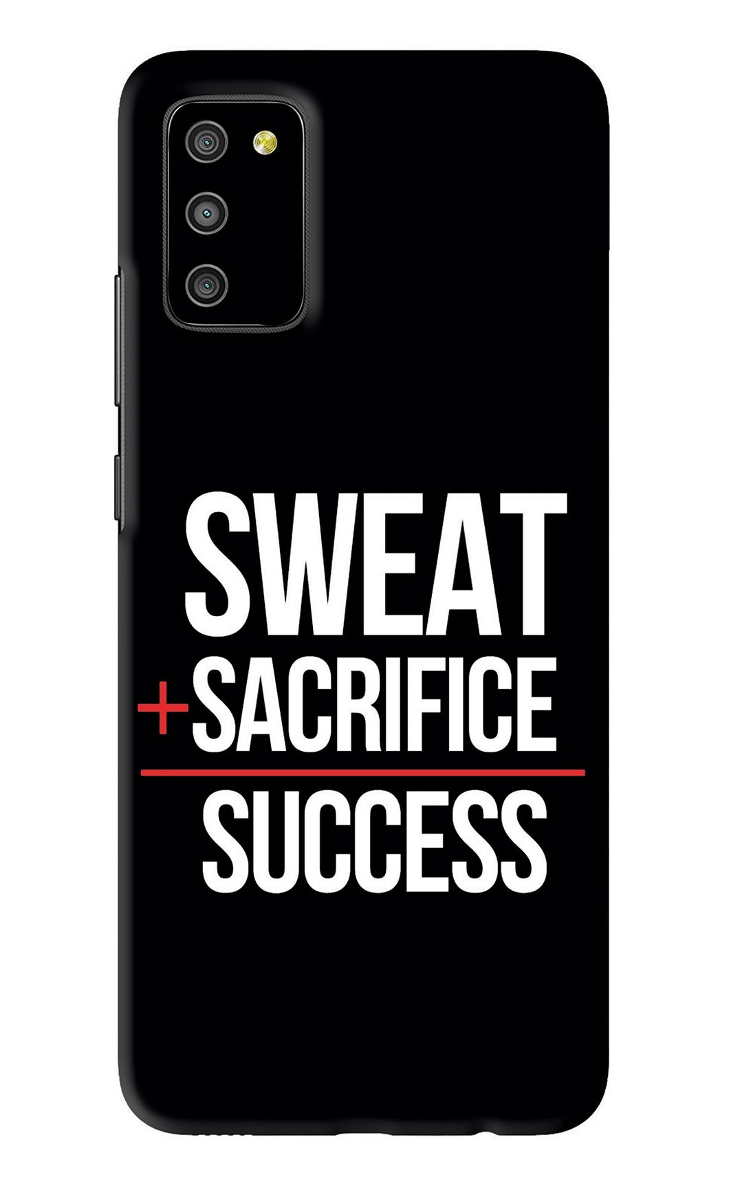 Sweat Sacrifice Success Samsung Galaxy M02S Back Skin Wrap