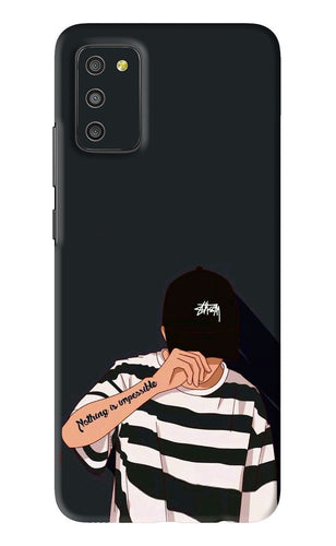Aesthetic Boy Samsung Galaxy M02S Back Skin Wrap