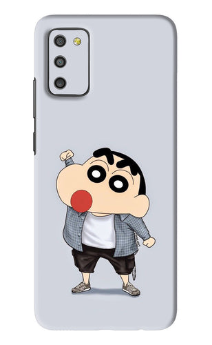 Shinchan Samsung Galaxy M02S Back Skin Wrap