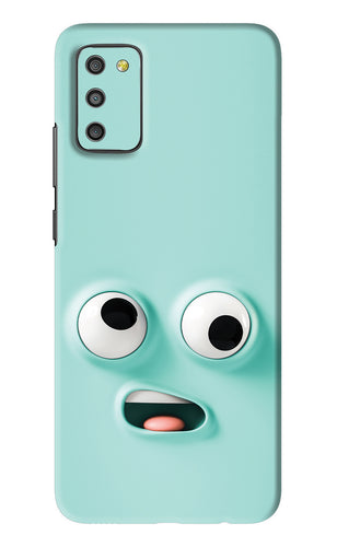 Silly Face Cartoon Samsung Galaxy M02S Back Skin Wrap