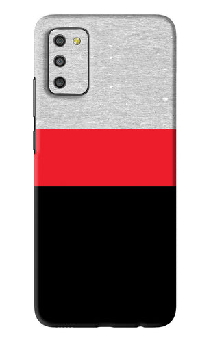 Tri Color Pattern Samsung Galaxy M02S Back Skin Wrap