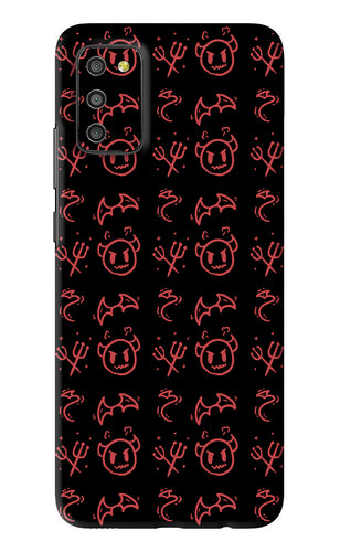 Devil Samsung Galaxy M02S Back Skin Wrap