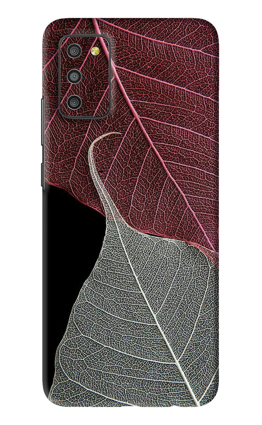 Leaf Pattern Samsung Galaxy M02S Back Skin Wrap