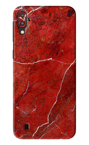 Red Marble Design Samsung Galaxy M10 Back Skin Wrap