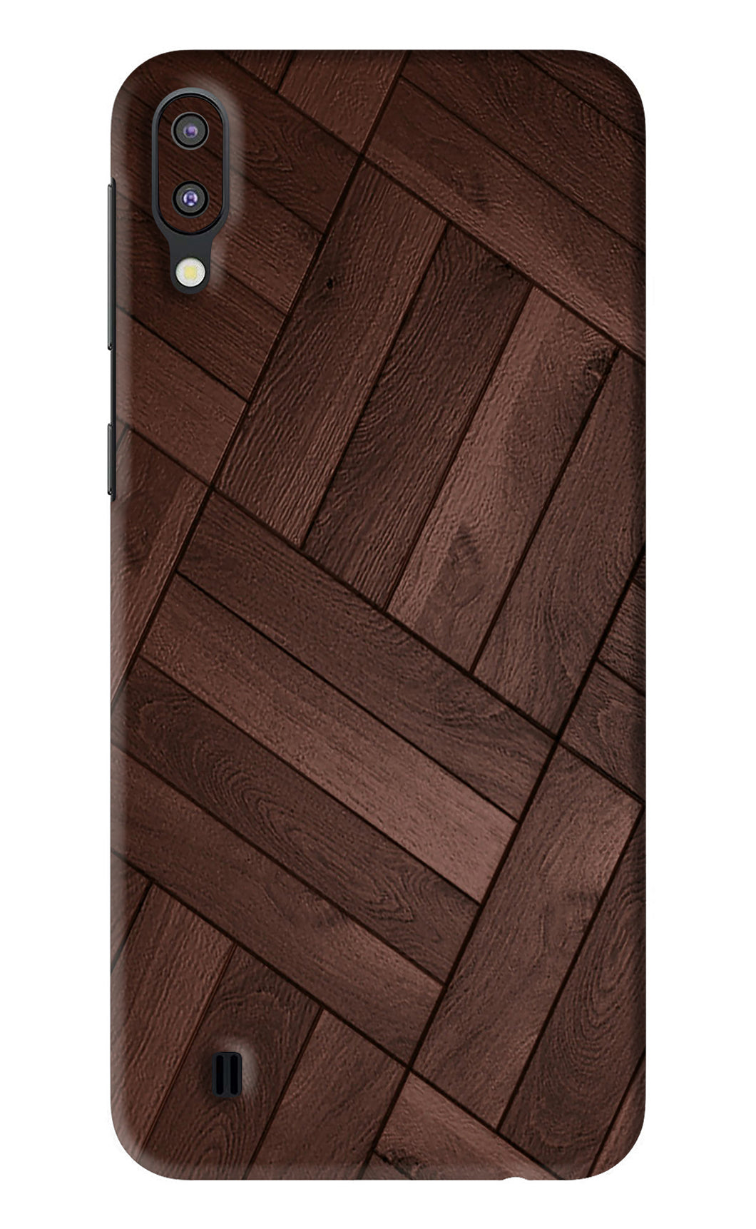Wooden Texture Design Samsung Galaxy M10 Back Skin Wrap
