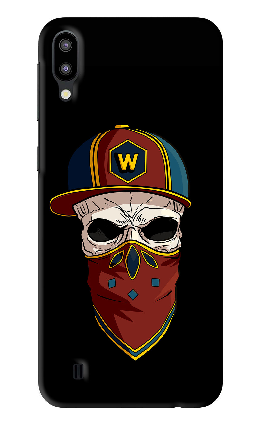 Skull Samsung Galaxy M10 Back Skin Wrap