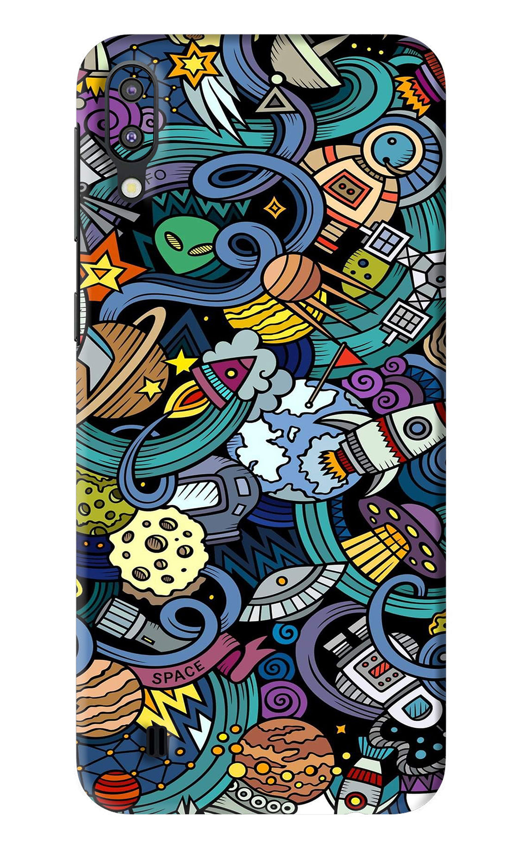 Space Abstract Samsung Galaxy M10 Back Skin Wrap