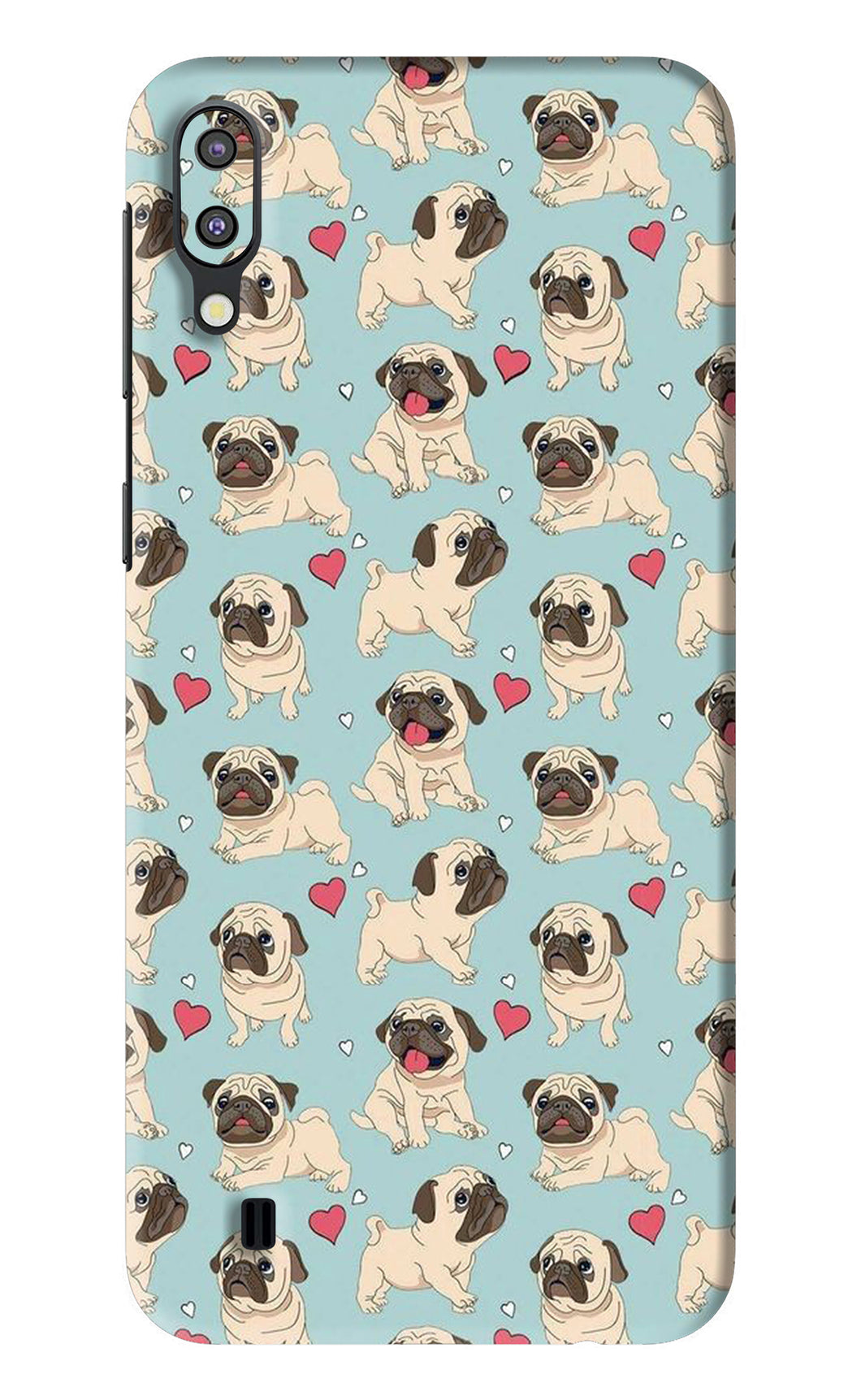 Pug Dog Samsung Galaxy M10 Back Skin Wrap