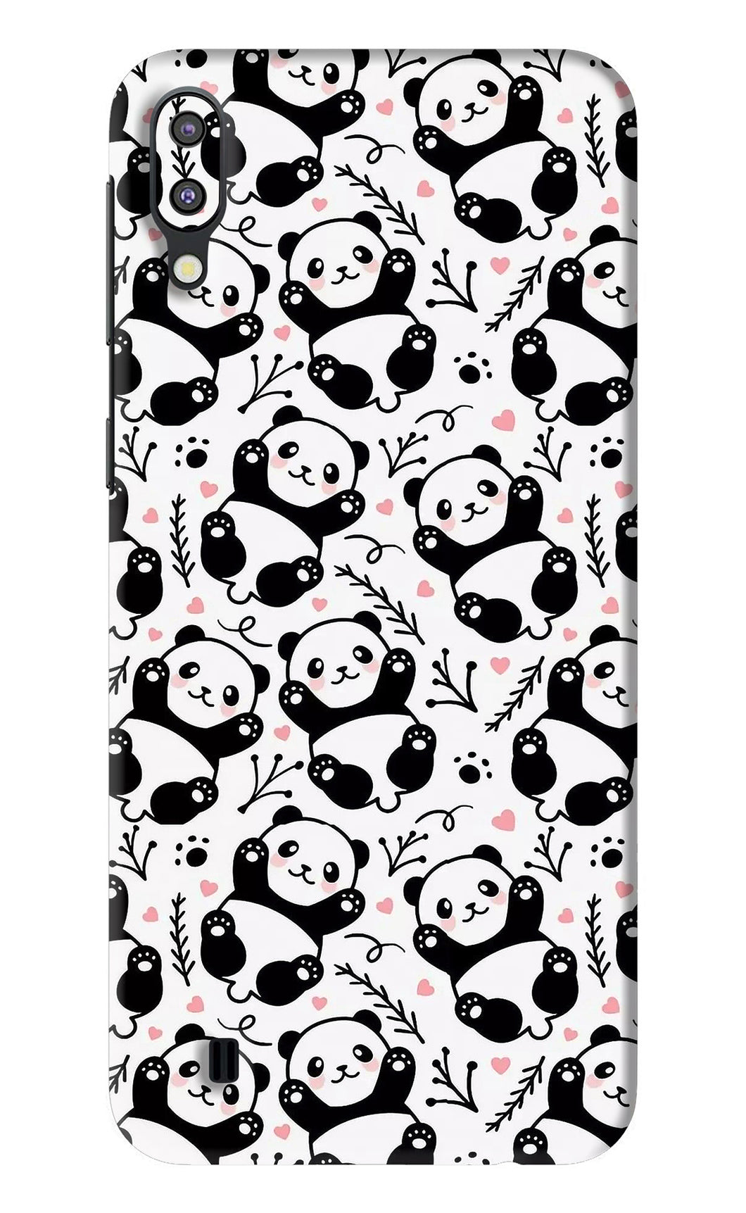 Cute Panda Samsung Galaxy M10 Back Skin Wrap