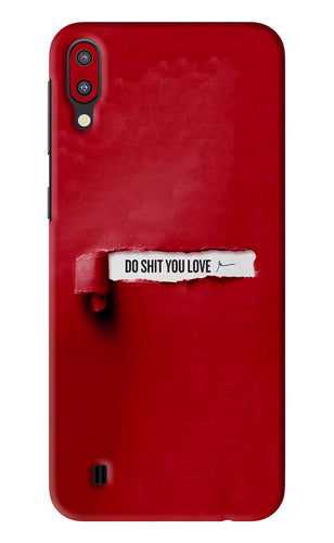 Do Shit You Love Samsung Galaxy M10 Back Skin Wrap