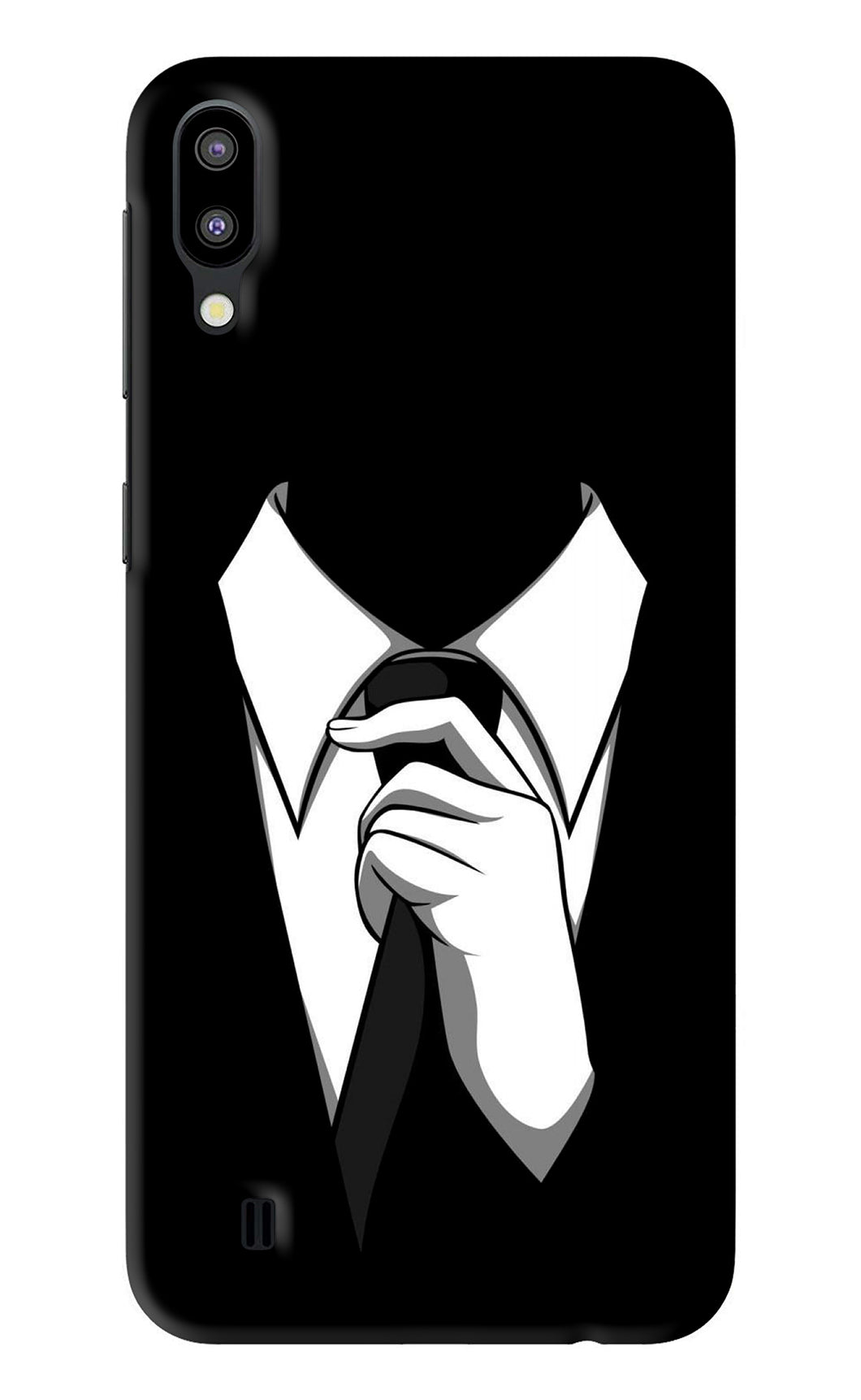 Black Tie Samsung Galaxy M10 Back Skin Wrap