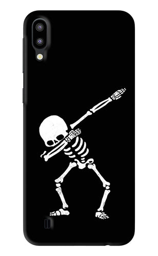 Dabbing Skeleton Art Samsung Galaxy M10 Back Skin Wrap