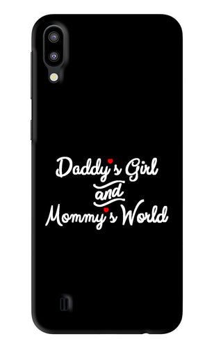 Daddy's Girl and Mommy's World Samsung Galaxy M10 Back Skin Wrap