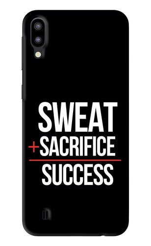 Sweat Sacrifice Success Samsung Galaxy M10 Back Skin Wrap