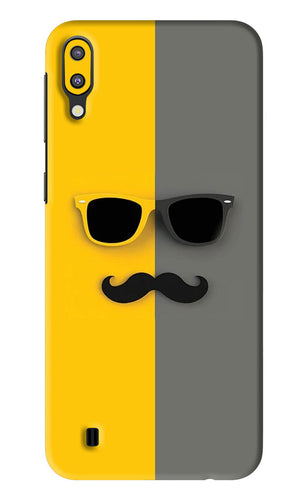 Sunglasses with Mustache Samsung Galaxy M10 Back Skin Wrap