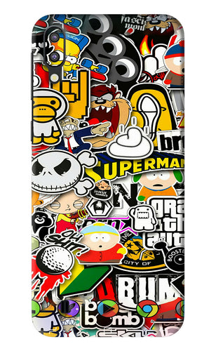 Sticker Bomb Samsung Galaxy M10 Back Skin Wrap